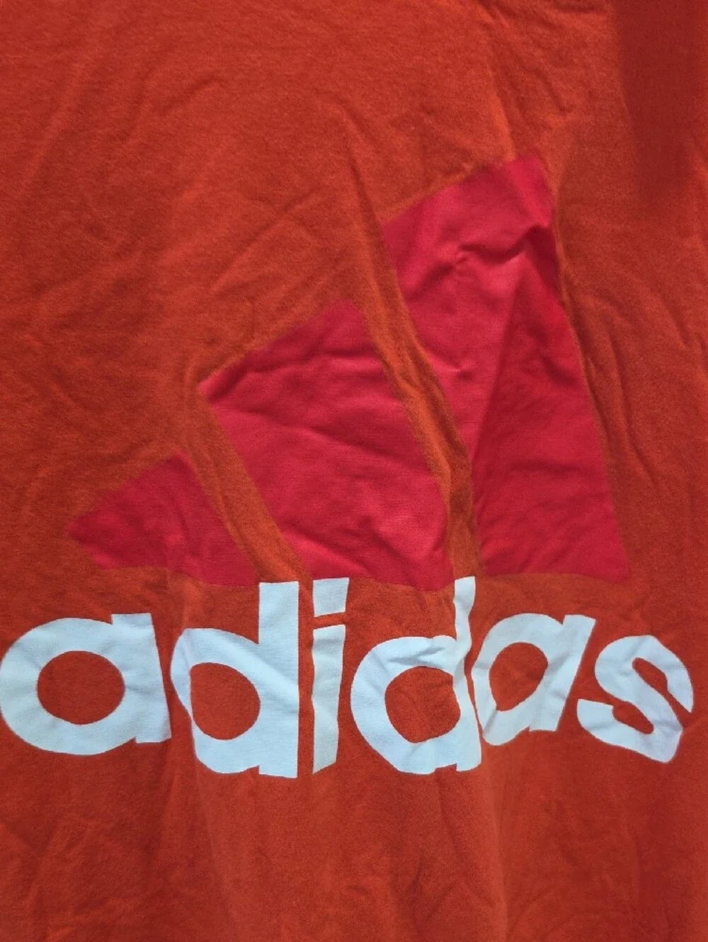adidas Orange Graphic Logo Tee